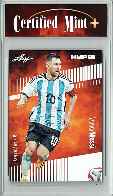 Certified Mint+ Lionel Messi 2023 Leaf HYPE #130 Only 5000 Made Rare Trading Card Argentina