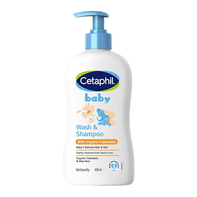 Cetaphil Baby Wash & Shampoo ,Tear Free, Paraben, Colorant and Mineral Oil Free, 13.5 Fl. Oz (Packaging May Vary)