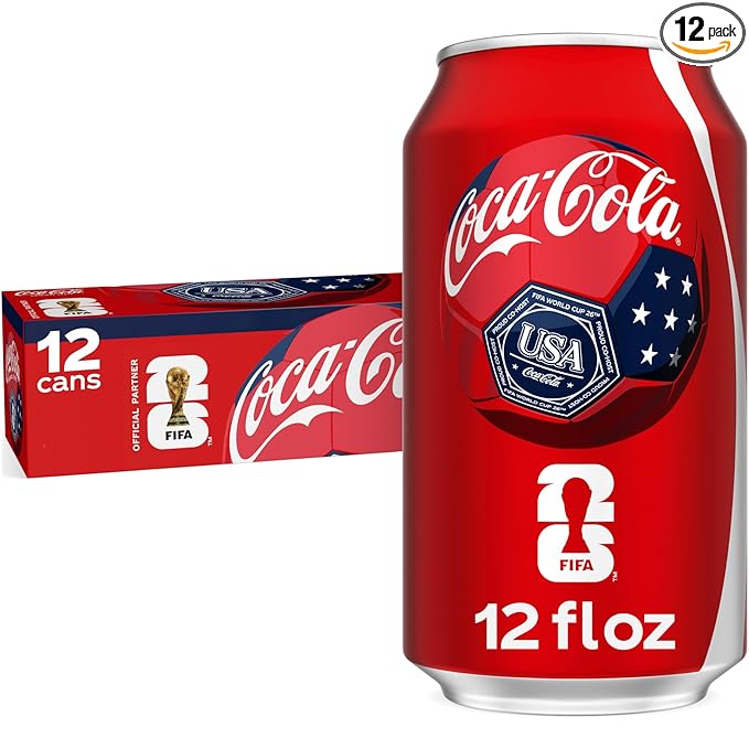 Coca-Cola Fridge Pack Soda Soft Drink, 12 fl oz Cans, 12 Pack - Classic Cola Soda Cans