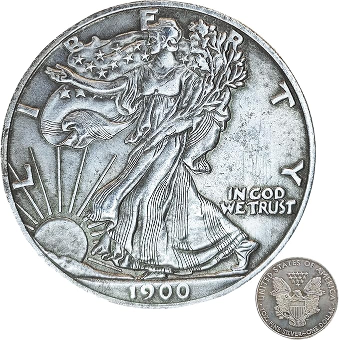 CoinsHistorical CoinsAmazon Silver CoinsBitcoinsRare U.S. CoinsApplicable GiftsPartiesArt ReproductionsCollectiblesMemorabiliaCollectorsGifts1900 (1PCS)