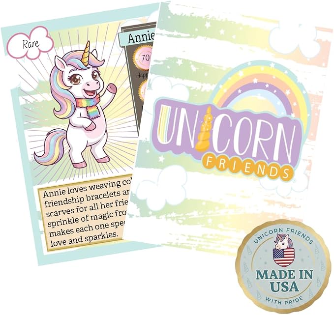 Collectible Trading Cards | 10 Card Pack | Original Unicorns | Fantasy Art with Rarity Tiers | Made in USA