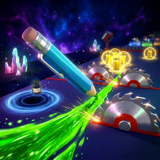 Color Pencil Speed Racing Fun Game