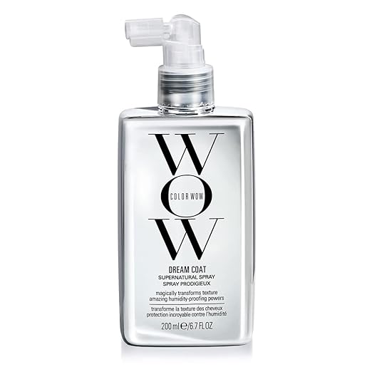COLOR WOW Dream Coat Supernatural Spray, Anti-Humidity Frizz Control and Heat Protectant for Glassy, Shiny Hair