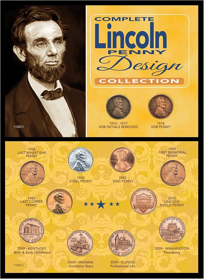 Complete Lincoln Penny Design Collection by American Coin Treasures