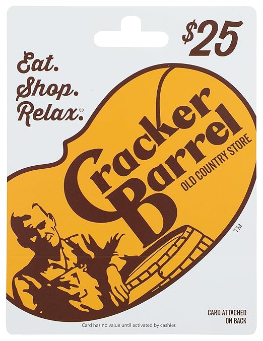 Cracker Barrel Physical Gift Card