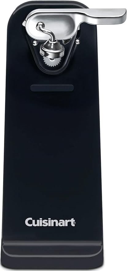 Cuisinart Can Opener with One-Touch Operation, Electric Can Opener for Kitchen Including Magnetic Lid Holder, Automatic Can Opener with Easy Clean Design and Nonslip Base, Black, CCO-50BKN