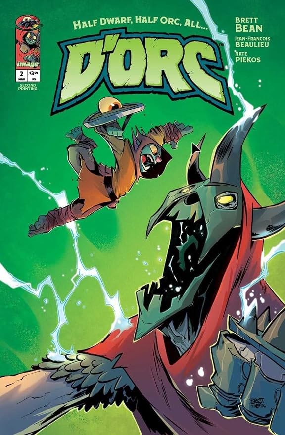 D'Orc #2 (2nd) VF/NM ; Image comic book | Brett Bean