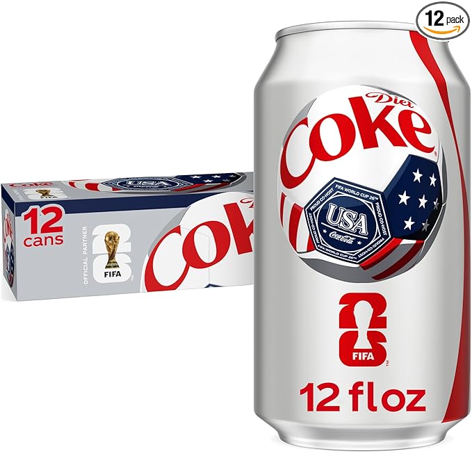 Diet Coke Soda Soft Drinks, 12 fl oz Fridge Pack Cans, 12 Pack - Cola Flavored Diet Soda Soft Drinks