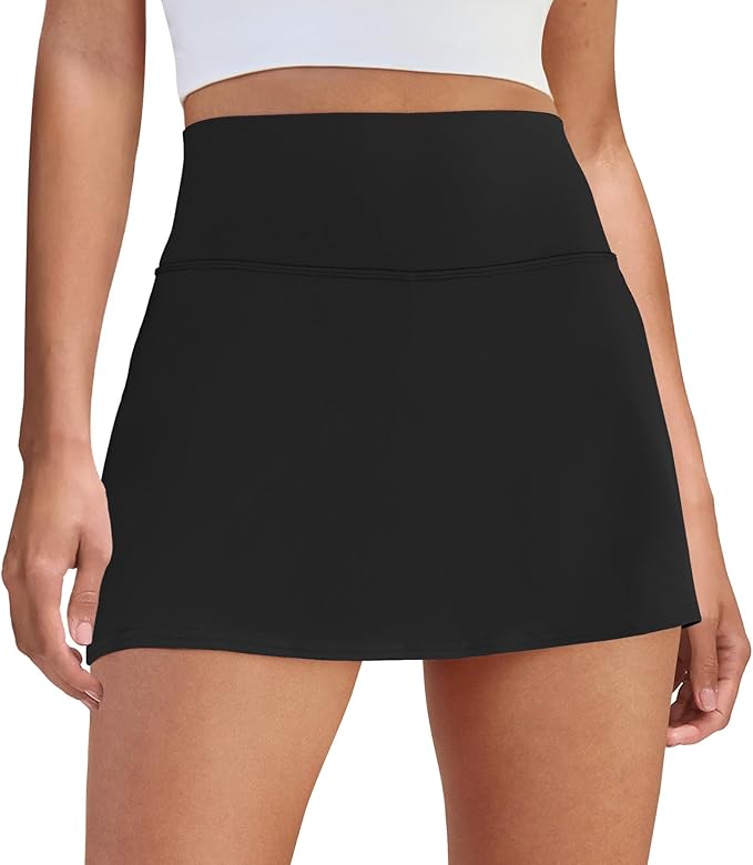 DLOODA Womens Skort Tennis Skirt with Pocket Shorts Mini Golf Skirts High Waisted Athletic Skorts Summer Workout
