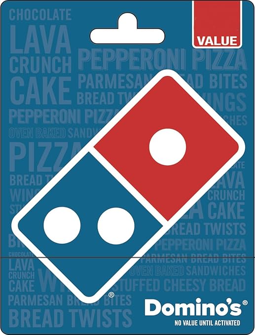 Domino's Pizza Physical Gift Card