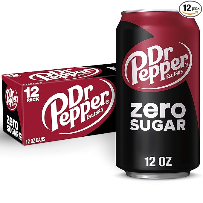 Dr Pepper, Zero Sugar, 12 Ounce, 12 Count