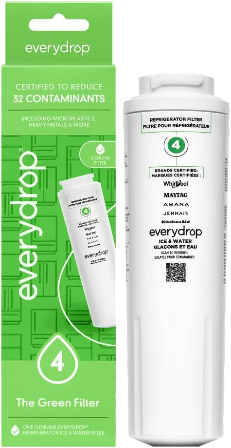 everydrop® by Whirlpool Ice and Water Refrigerator Filter 4, EDR4RXD1, Single-Pack