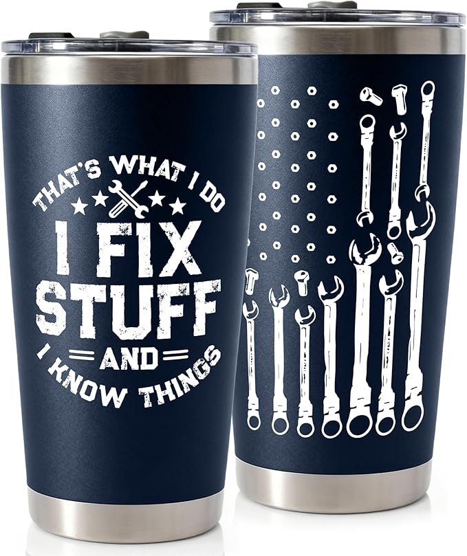 Fathers Day Gift for Dad from Daughter, Son - Birthday Gifts for Men, Dad, Him, Handyman, Grandpa - Dads Birthday Gift Ideas - Cool Mens gifts Ideas, Mens Birthday Gift Ideas - Men Tumbler 20Oz