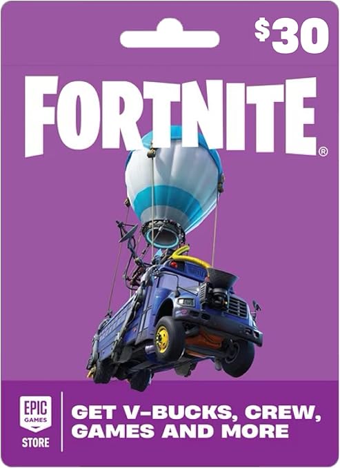 Fortnite Physical Gift Card - Powered by the Epic Games Store - $30