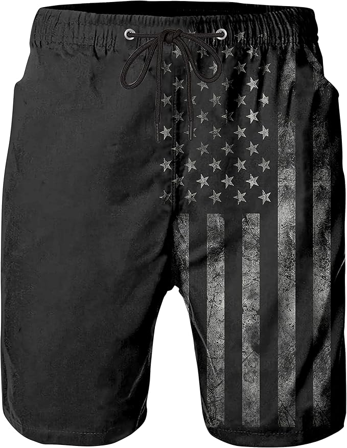 FT FENTENG Mens Swim Trunks Quick Dry Board Shorts with Mesh Liner, Breathable Big & Tall Beach Shorts Swimwear Bathing Suits