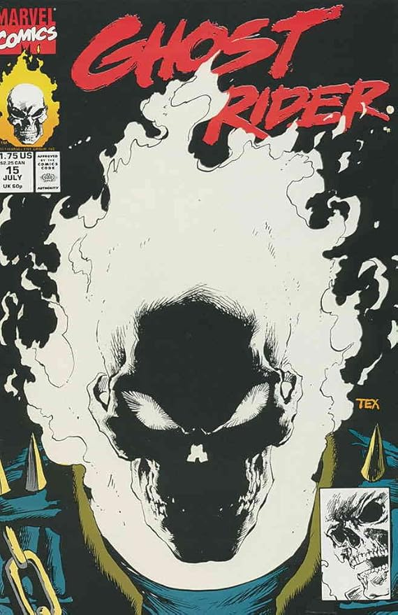 Ghost Rider (Vol. 2) #15 VF ; Marvel comic book | 1st Print Glow in the Dark Cover