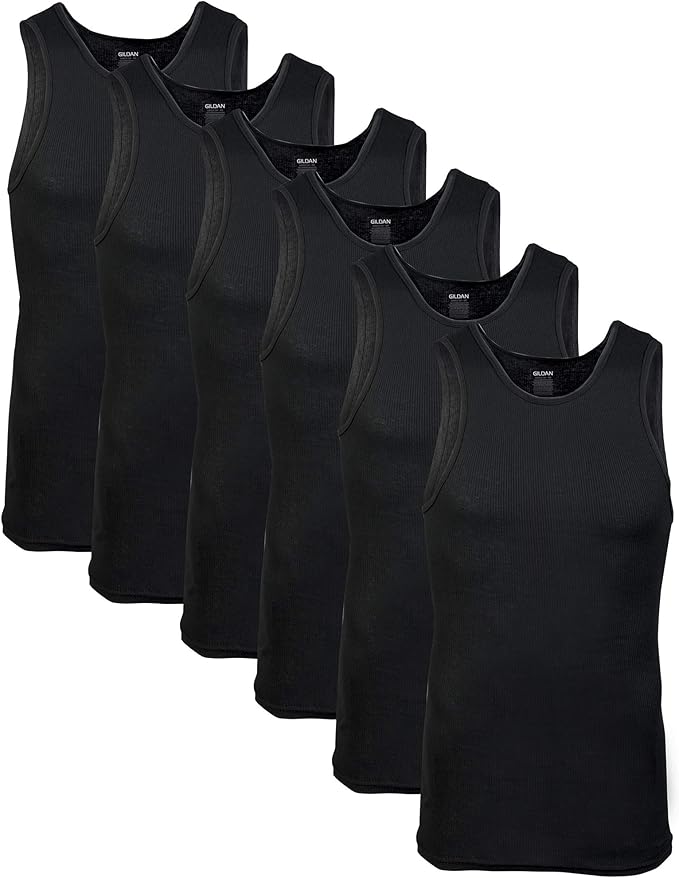 Gildan Men's A-Shirts Tanks Multipack
