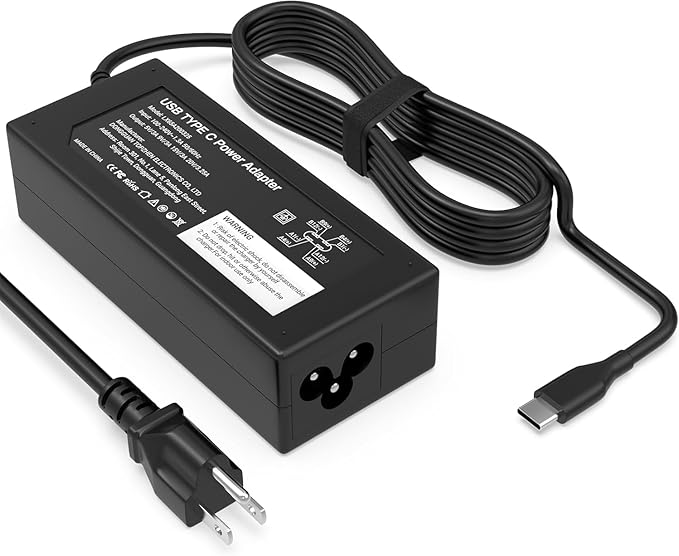 GKLSPL 65W USB C Laptop Charger,USB Type C Power Adapter for All | Compatible with HP Chromebook Lenovo Dell Acer Asus Samsung Type C Laptop Charger,GKLSPL Laptop Charger