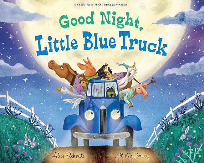Good Night, Little Blue Truck: A Heartwarming Bedtime Story about Trucks, Farm Animals, and Friendship, For Kids (Ages 4-8)