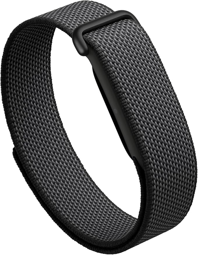 Google Fitbit Air - Screenless Activity Tracker with Fitness, Heart Rate, and Sleep Tracking - Personalized AI-Powered Coaching - Up to 7 Days’ Battery Life - Works with iOS and Android - Obsidian