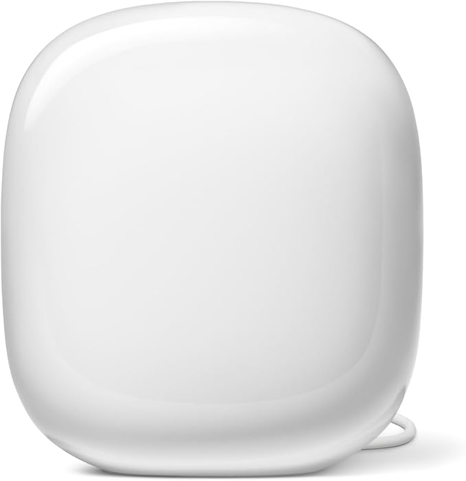 Google Nest WiFi Pro - Wi-Fi 6E - Reliable Home Wi-Fi System with Fast Speed and Whole Home Coverage - Mesh Router - Snow