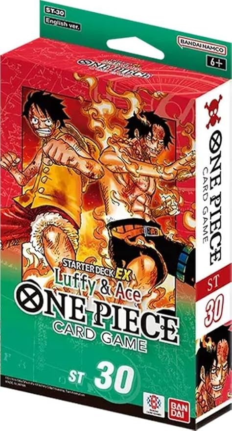 GTS Distribution One Piece TCG: Ace & Luffy Starter Deck Display (ST-30, 6CT) by BANDAI JAPAN