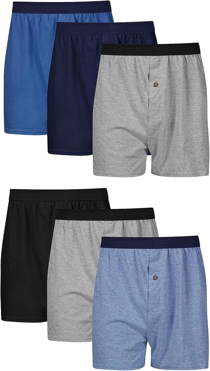 Hanes mens Underwear Boxers Pack, Cool and Breathable Cotton Underwear, Exposed and Comfortflex Waistbands, Multi-pack