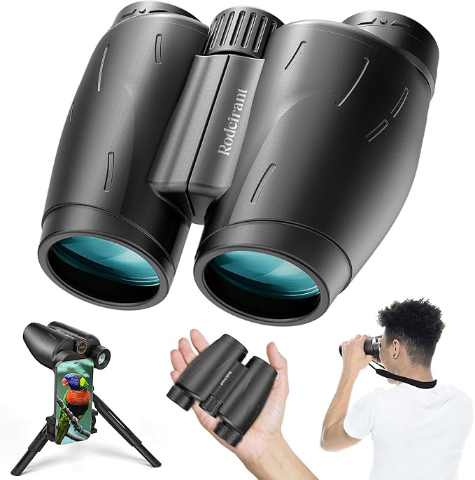 HD Binoculars 25x30 for Adults with Phone Adapter,Tripod and Tripod Adapter,Waterproof Binoculars for Bird Watching,Hiking,Travel and Sport Games
