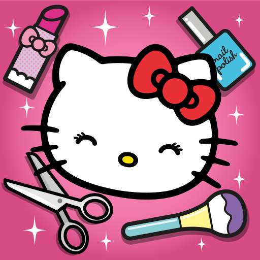Hello Kitty: Beauty Salon. Fun mini games for kids with hair salon, nail salon and makeup studio for girls