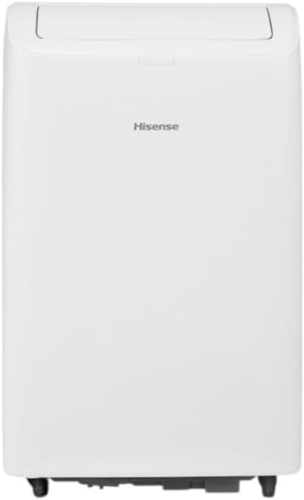 Hisense 8,000 BTU DOE/SACC (10,000 ASHRAE) Portable Air Conditioner Dual Hose & Inverter, 350 Sq Ft, Wi-Fi, ConnectLife App Google & Alexa, 3 operating modes, Noise 42 dB HAP0825TWD (Renewed)