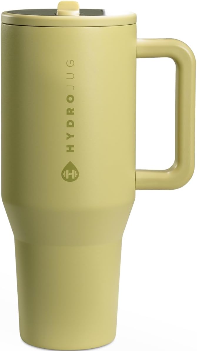 HydroJug Traveler 40oz, Insulated Tumbler with Handle & Straw, Olive