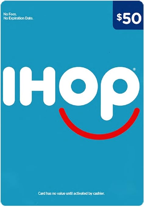 IHOP Physical Gift Card - $50