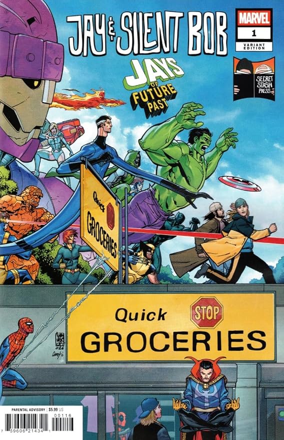 Jay And Silent Bob: Jays of Future Past #1D VF/NM ; Marvel comic book | 1:25 Variant
