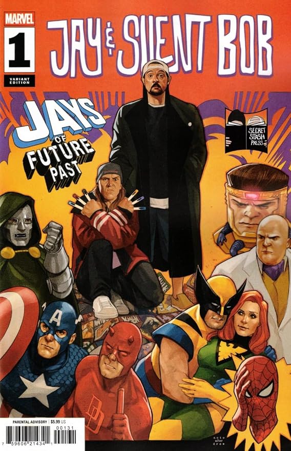 Jay And Silent Bob: Jays of Future Past #1C VF/NM ; Marvel comic book | 1st Print Kevin Smith Mallrats Tribute