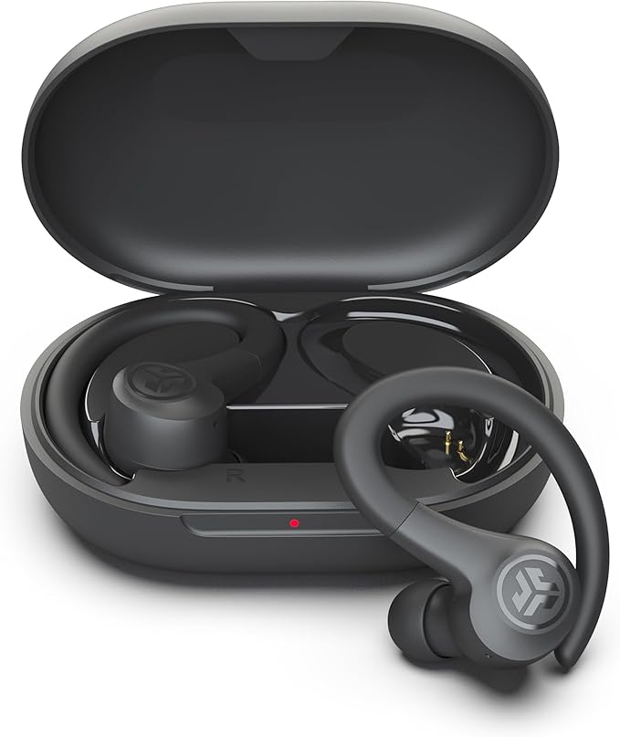 JLab, Go Sport+, True Wireless Workout Earbuds, Bluetooth Sport Earbuds, Clear Calling, Graphite