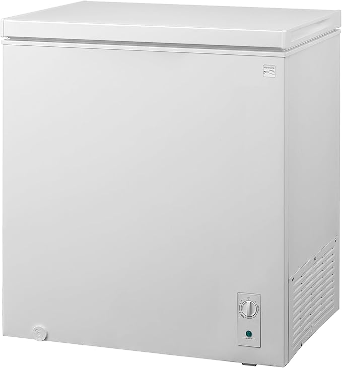 Kenmore Deep Freezer - Convertible Refrigerator/Chest Freezer, 1 Basket, Garage Ready, Meat Storage, Front Drain, Congelador For Home, Apartment, Basement, Cottage, 7.0 Cubic Feet, Stand Up White
