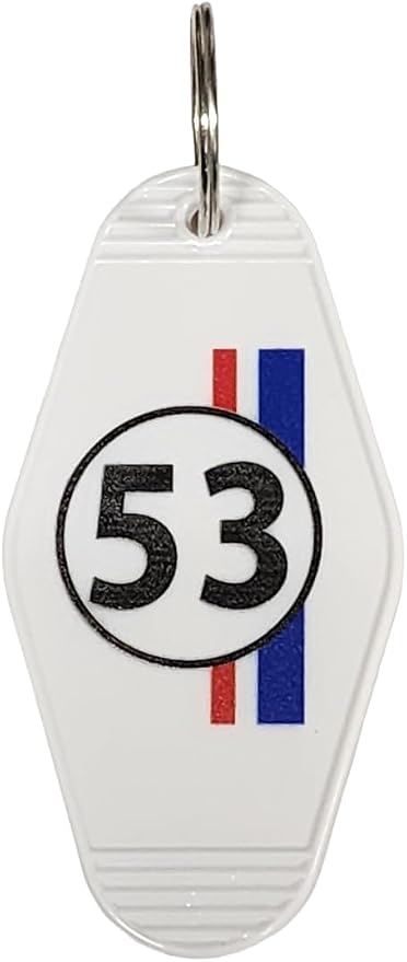 Keychain for Lucky Number 53 VW Bug Key tag