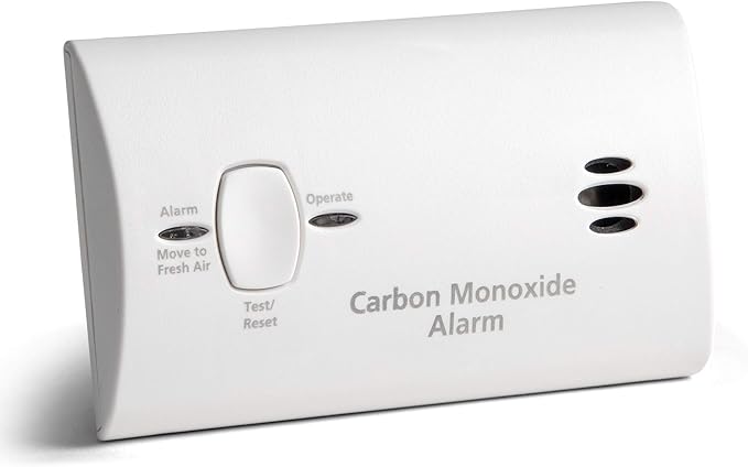 Kidde Carbon Monoxide Detector, AA Battery Powered, Portable for Travel or Home, 85 dB Alarm, LED Status Indicators, 3rd Edition