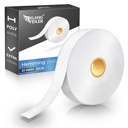 Klangfeiler® Iron on Hemming Tape - 0.75 INCH x 32 Yards - Extra Strong - Iron Required