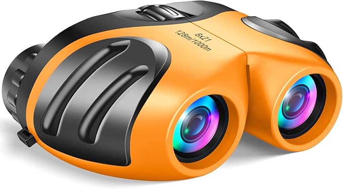 LET'S GO! Binocular for Kids, Compact High Resolution Shockproof Binoculars