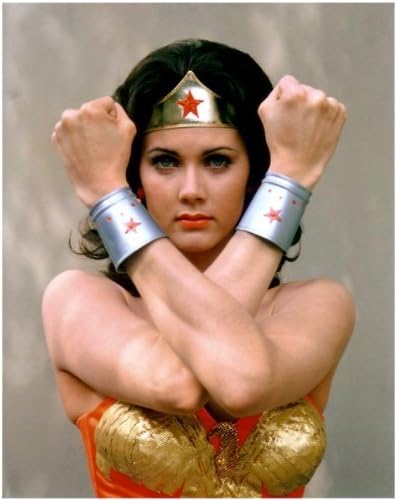 Linda Carter 8x10 photo Wonder Women - arms crossed