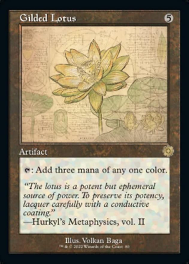 Magic: the Gathering - Gilded Lotus (080) - Schematic - The Brothers' War Retro Artifacts