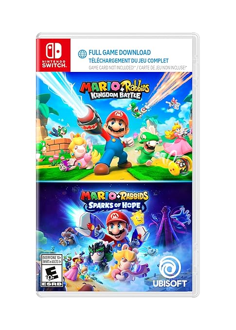 Mario + Rabbids Kingdom Battle and Sparks of Hope - Amazon Exclusive, Nintendo Switch (Code in a Box)