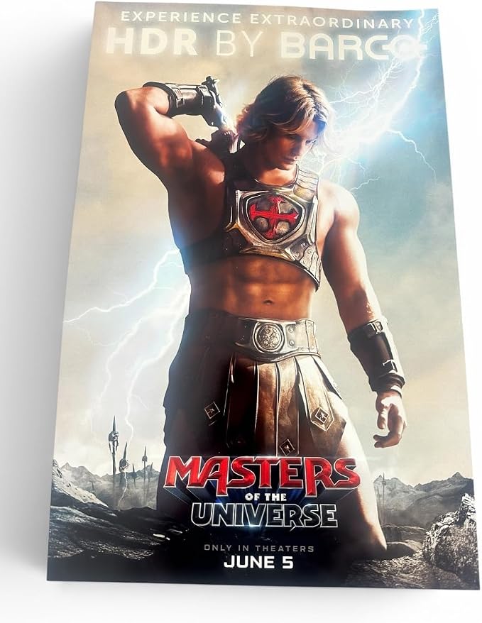 MASTERS OF THE UNIVERSE - 11"x17" Original Promo Movie Poster HE-MAN 2026 HDR by BARCO