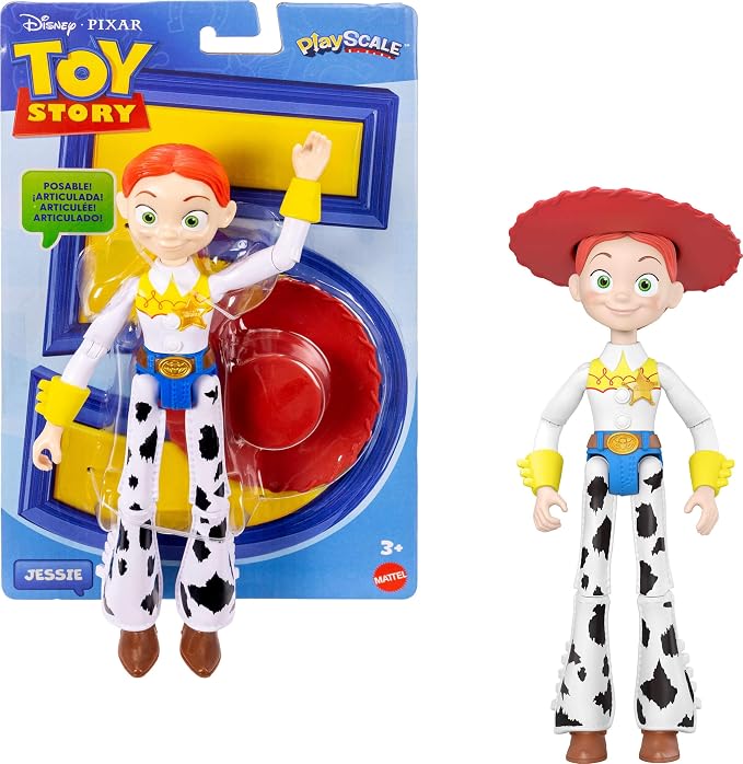 ​Mattel Disney and Pixar Toy Story 5 Jessie Action Figure | 7-inch Playscale, 1 Key Character, 8+ Posable Joints, Movie-Accurate Design