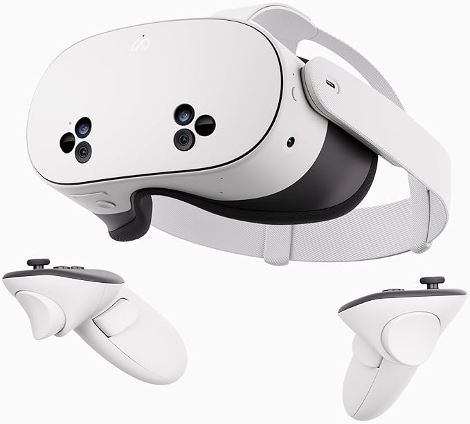 Meta Quest 3S 128GB | VR Headset — Thirty-Three Percent More Memory — Virtual Reality Without Wires — Access to 40+ Games with a 3-Month Trial of Meta Horizon+ Included (Renewed Premium)
