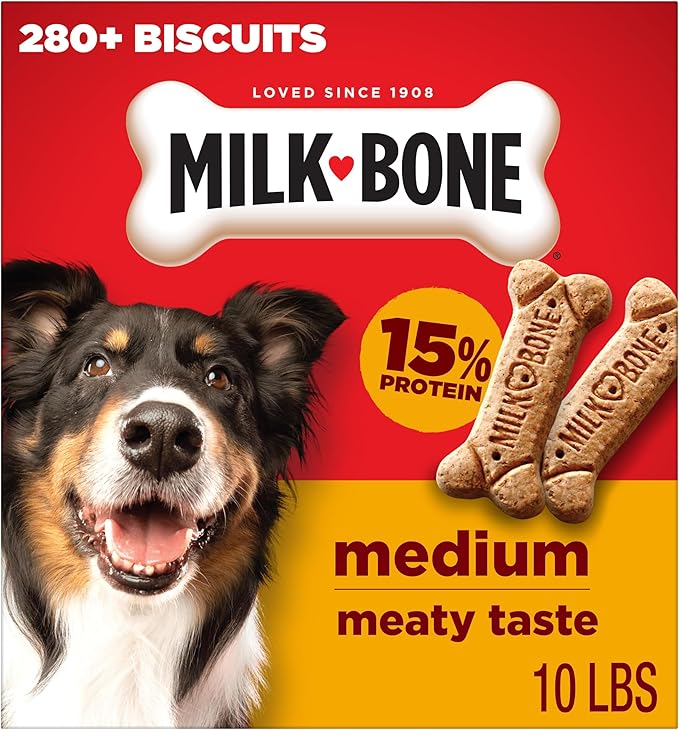 Milk-Bone Original Dog Treats Biscuits for Medium Dogs, 10 Pound