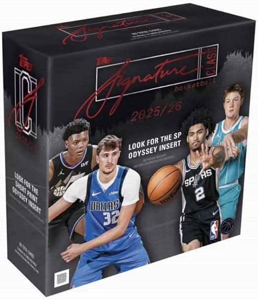 NEW 2025-26 SIGNATURE CLASS Basketball Card MEGA Box - 80 Cards, Chance for Chrome Autographs!