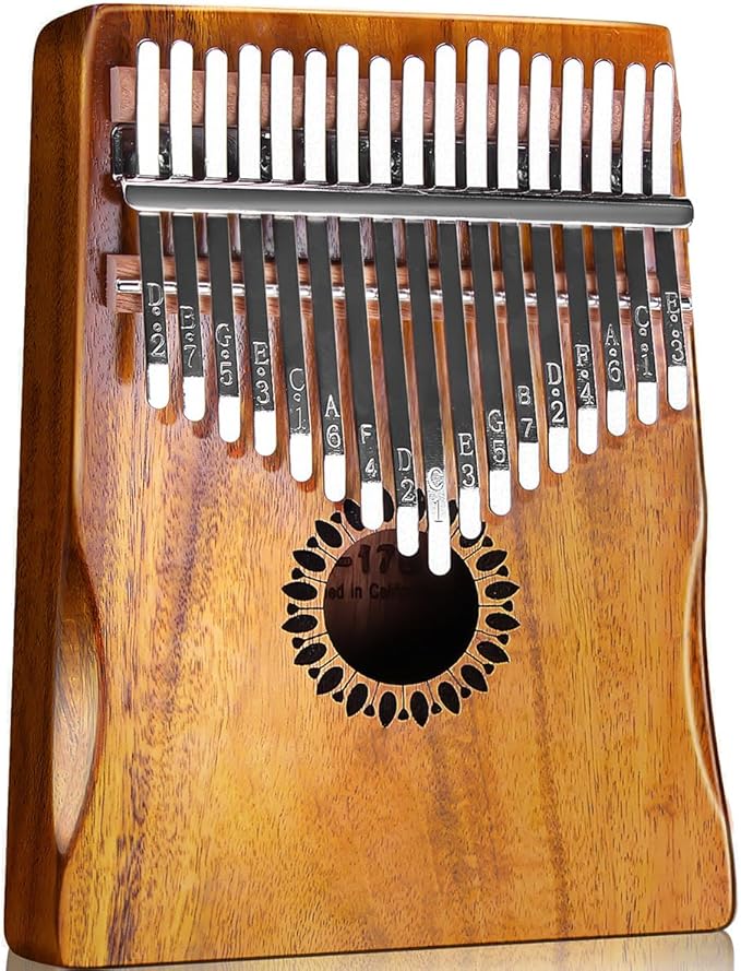 Newlam Kalimba Thumb Piano 17 Keys, Musical Gift for Kids and Adults