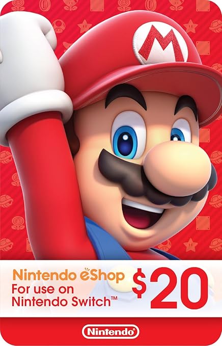 Nintendo eShop Physical Gift Card - $20